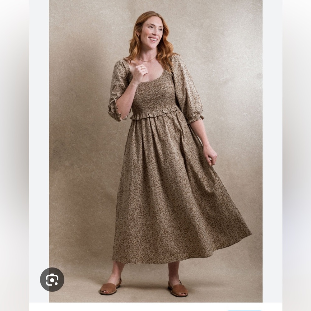 EUC Neuflora Cape Town Dress in Brown Floral